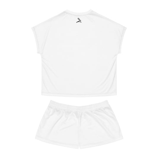 Cute Bunny Women's Short Pajama Set – Cozy Sleepwear for Relaxation and Holidays